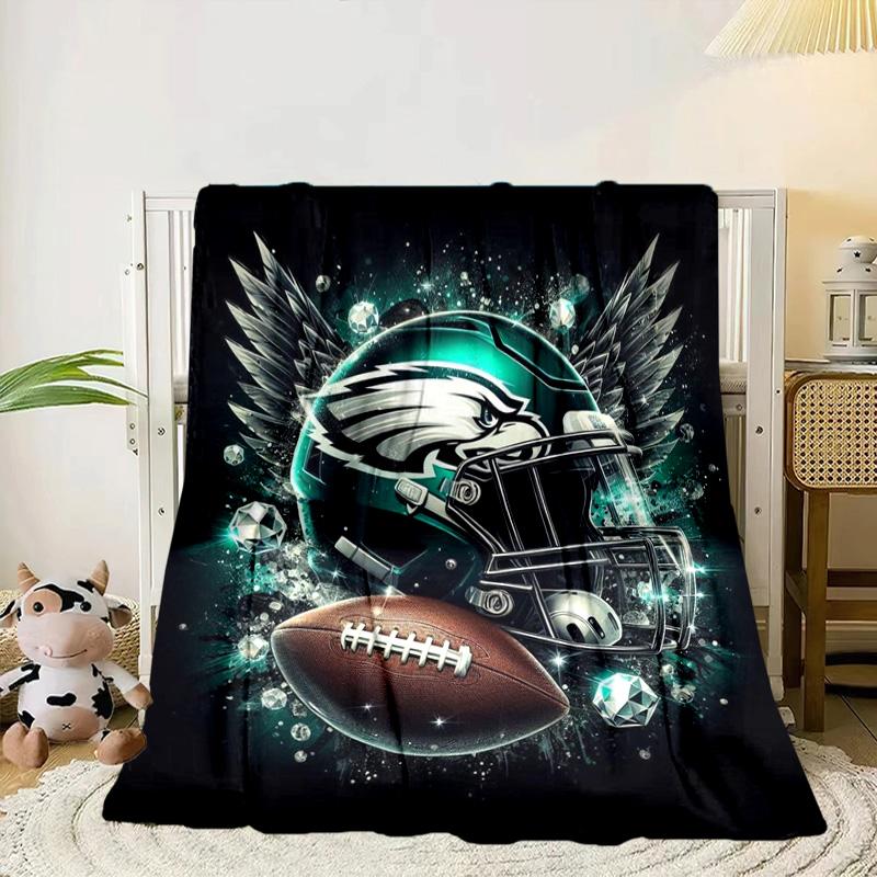 Philadelphia Eagles Portable Blanket/Soft Blanket Bedding Blanket Suitable for Travel Camping Living Rooms Offices Sofas Fan Gifts