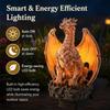 Dragon Figurine LED Light Solar Powered Dragon Figurine Decorative Landscape Light Unique Gift for Dragon Lovers Ornament Patio