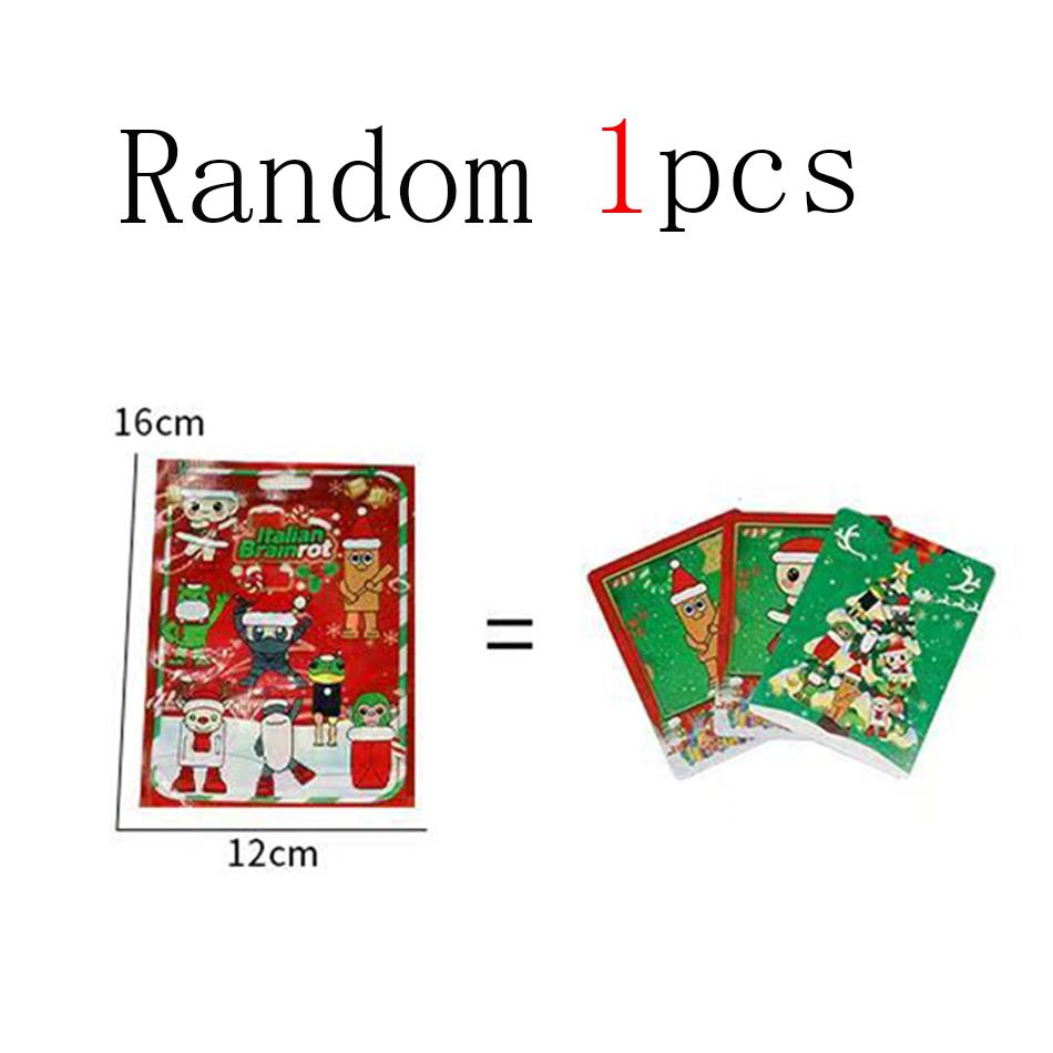 Christmas BrainrotTung Tung Sahur Jewelry Blind Bag Characters Funny Meme PVC Toy Model Blind Box Home Decoration Children Gift