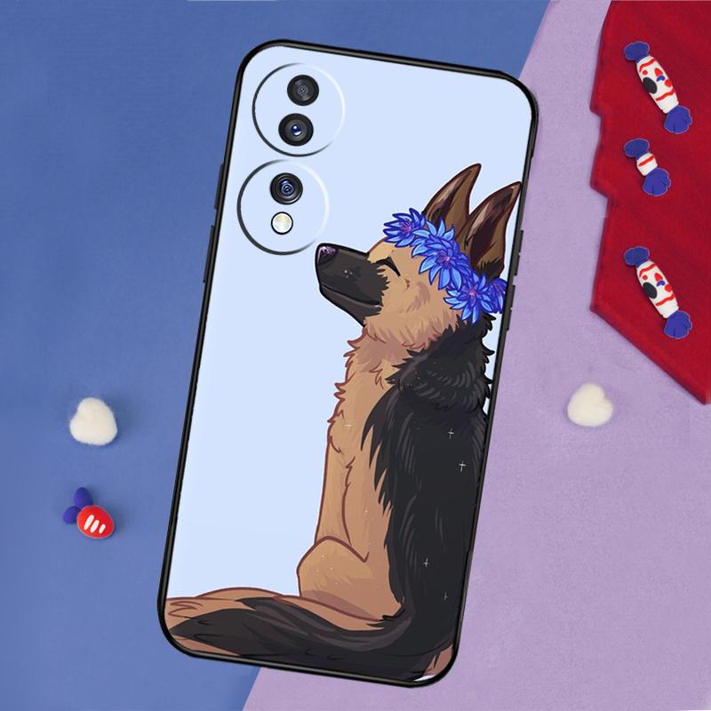 Cartoon German Shepherd Dog Case For Honor 200 Pro 50 70 90 X8a X9a X8 X9 X8b X9c X9b Honor Magic 7 Lite 5 6 Pro Cover