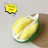 Plush Durian Dog Toy Squeaky Durian Interactive Dog Chew Toy Treat Hiding Snuffle Puzzle Toy for Dogs Mental Stimulation