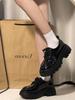2025 Trendy Thick-Soled Women's Leather Shoes: British College Style, Height-Enhancing, Versatile, Ins-Japanese JK Fashion