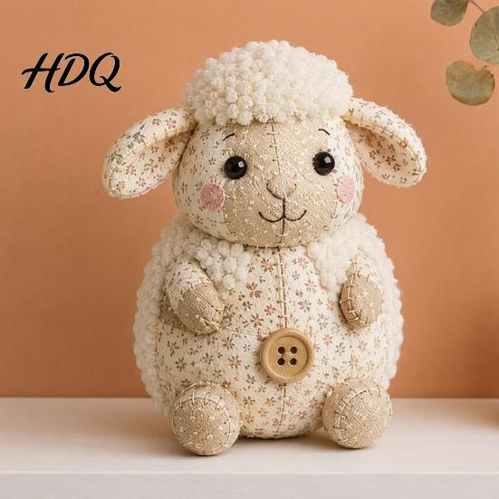 Fabric Craft Kit DIY Patchwork Animal Kit Hand Sewing Set with Pre-Cut