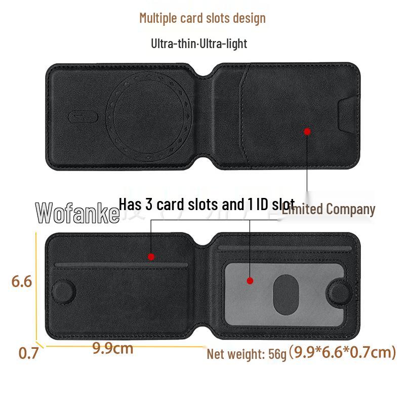 Ultra-Thin Magnetic Card Holder for iPhone 14/15/16 Pro Max with Stand