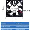 1/3PCS 5V 12V 24V 3D Hydraulic Bearing Printing Car Light Aromatherapy Machine DC Cooling Fan 5010mm DC Fan