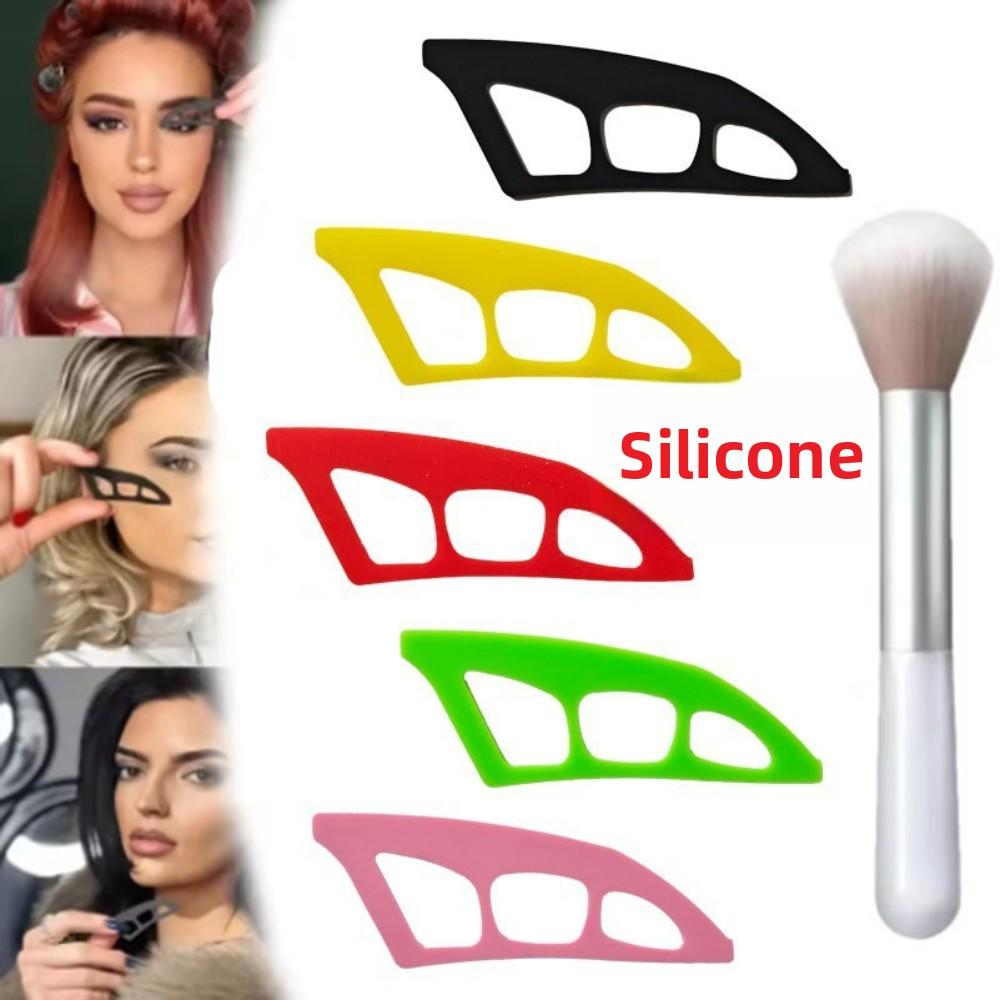 

Инструмент-помощник для макияжа глаз для начинающих Подводка для глаз Тени для век Трафарет Косметический гид 2 Aids + 1 Brush чёрный