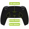 eXtremeRate Programmable Back Paddle Plastic Rise Remap Kit for PS5 Controller Upgrade Board for Solid Color PS5 Controllers with Redesigned Back Case
