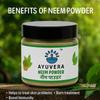 Ayuvera Neem Powder| Pure Azadirachta Indica Leaf Powder with Antibacterial & Antifungal Properties | 50g