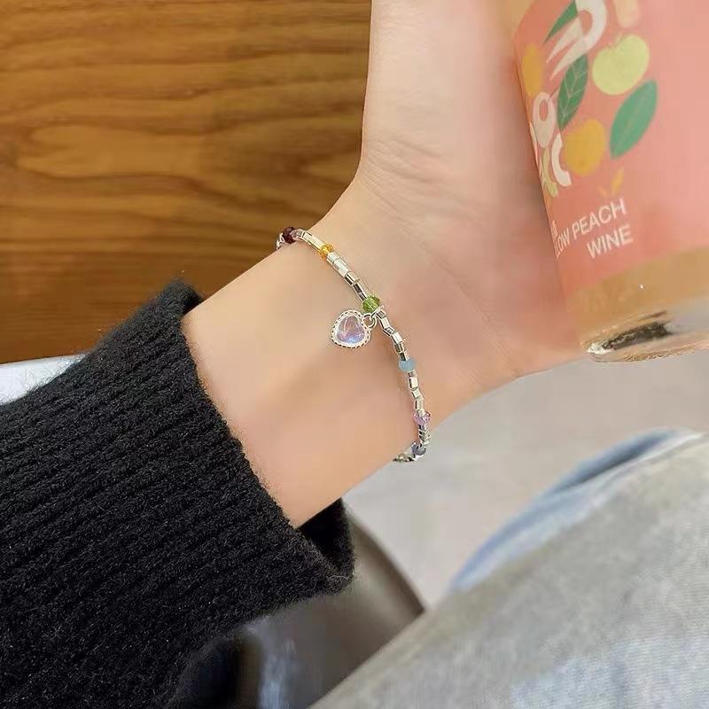 

Парные модные браслеты в форме сердца для женщин, дизайн высокого класса, лето