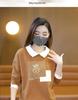 Women's Petite Lapel Polo Hoodie - 2026 Spring/Autumn Loose Fit Plus Size Fashion T-Shirt