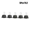 5/10Pcs T3 T4.2 Led Bulbs Car Interior Light Auto Warming Indicator Lamp 12V Automobiles Easy Installation Light Accessories