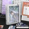 Korean A6 Frosted Transparent Loose-leaf Photo Album with Stickers for Photos, Tickets, and Postcards - 6-inch DIY Storage Album