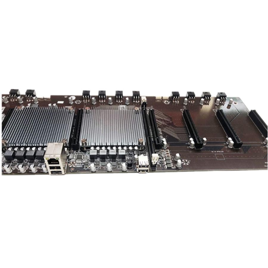 Btc X79 Mining Motherboard With Dual Processors, Ddr3, 8 Pci-E X16 Slots, E5-2620 Processor, Recc Ddr38 Gb Memory, Msata Ssd 120 Gb For 3060 Video Car