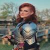 Iron Rose Noble Warrior Maiden Armor Set Half Body Lady Armor Suit Cuirass,Paauldrons,Bracers Larp,Cosplay Roleplay