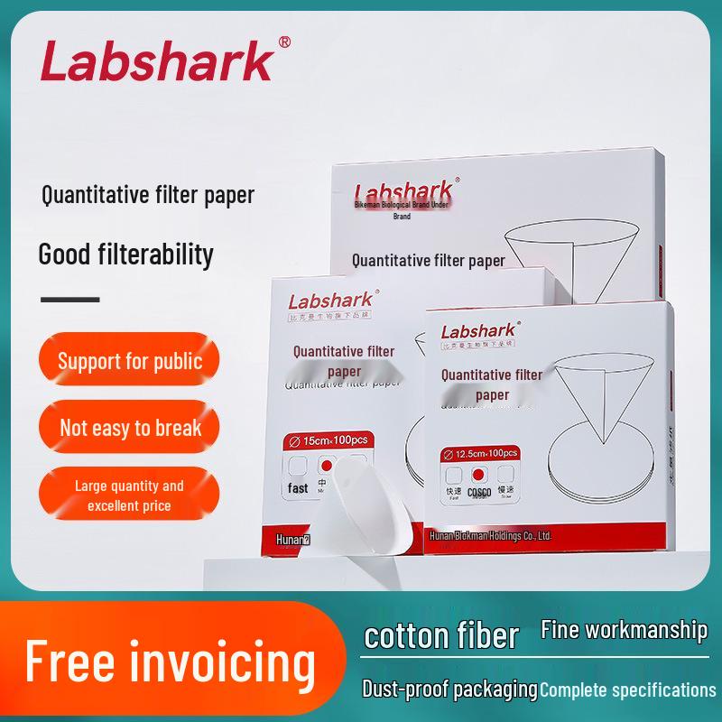 Labshark Laboratory Filter Paper: Fast, Medium, Slow Round Filters for Chemical Analysis