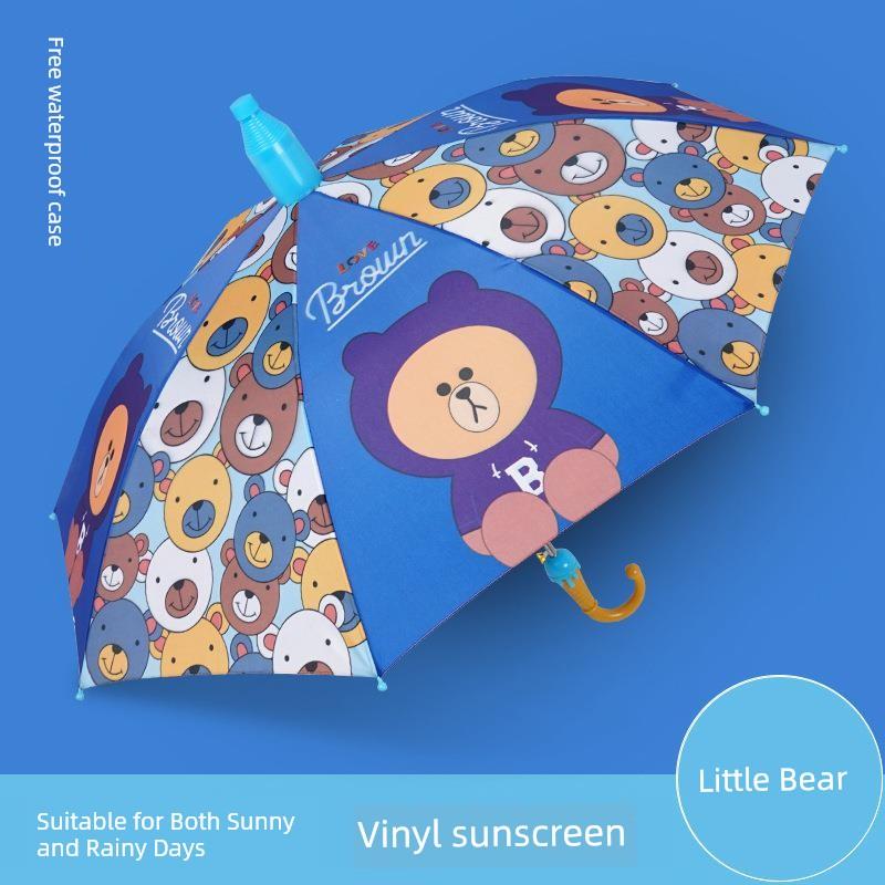 Children's Umbrella, Waterproof Cover for Kindergarten and Primary School Students, Safety Automatic Umbrella, Cute Cartoon for Boys and Girls