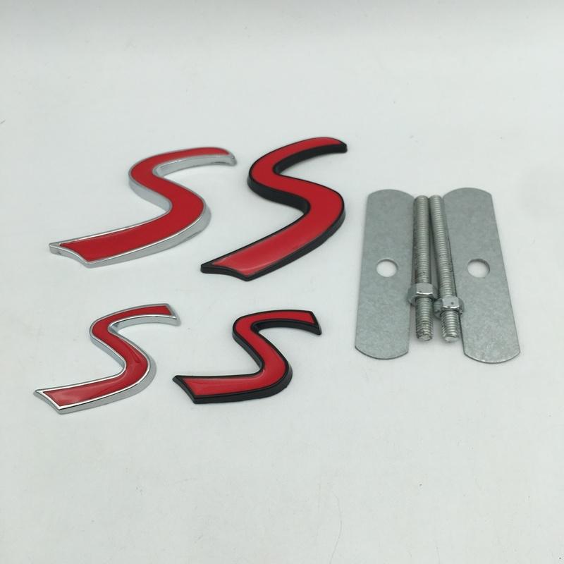 1pcs 3D metal for Cooper S car front grille emblem side fender rear trunk sticker grill badge decal styling accessories