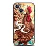 Phone Case Cover for iPhone 17 16 15 14 13 12 Pro Max 11 Pro Max 17 AIR Plus Shockproof Soft TPU Shell Cock Rooster Chicken Bags