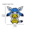 Anime Pokémon Emaille-Anstecker für Rucksäcke Niedliche Pikachu Gengar Glurak Broschen Metall Emaille Abzeichen Pins Pokemon Sammlung Geschenk