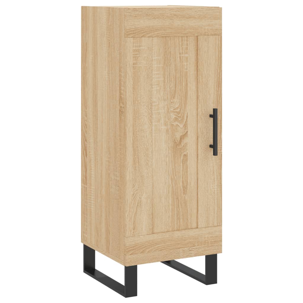 Highboard in Sonoma Oak Finish 34.5 x 34 x 180 cm Particleboard