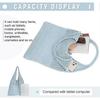 Women Retro Summer Hobo Bag Mesh Hollow Tote Bag Trendy Flower Knitted Shoulder Bags Casual Beach Purse Blue