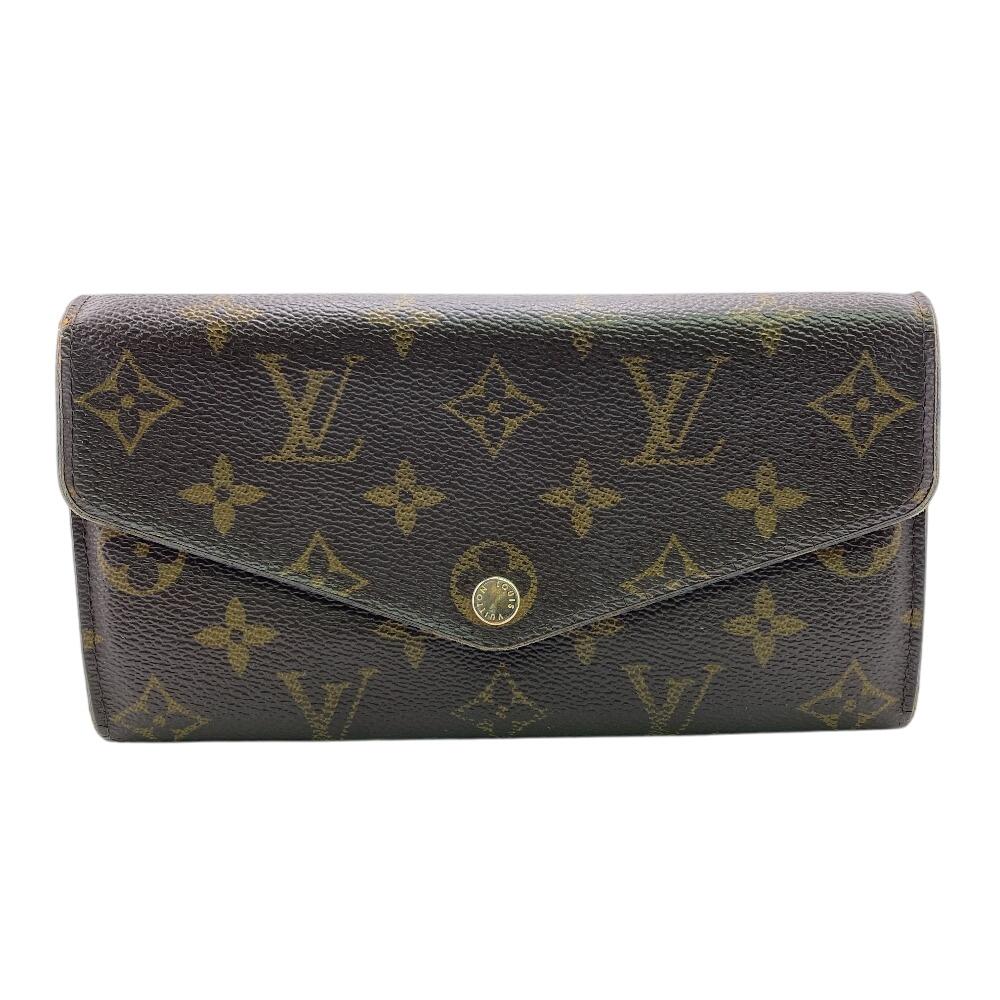 LOUIS VUITTON M62235 Monogram Monogram Portefeiulle Sarah Purse Brown Monogram Women Used