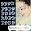 20Pcs Reusable Face Painting Stencils - Durable Pet Plastic, Washable & Reusable With Assorted Floral, Spiderweb, Heart Designs