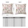 Sepia Roses Botanical Night Garden Square Pillowcase Polyester Linen Velvet Zip Decor Throw Pillow Case Car Cushion Cover