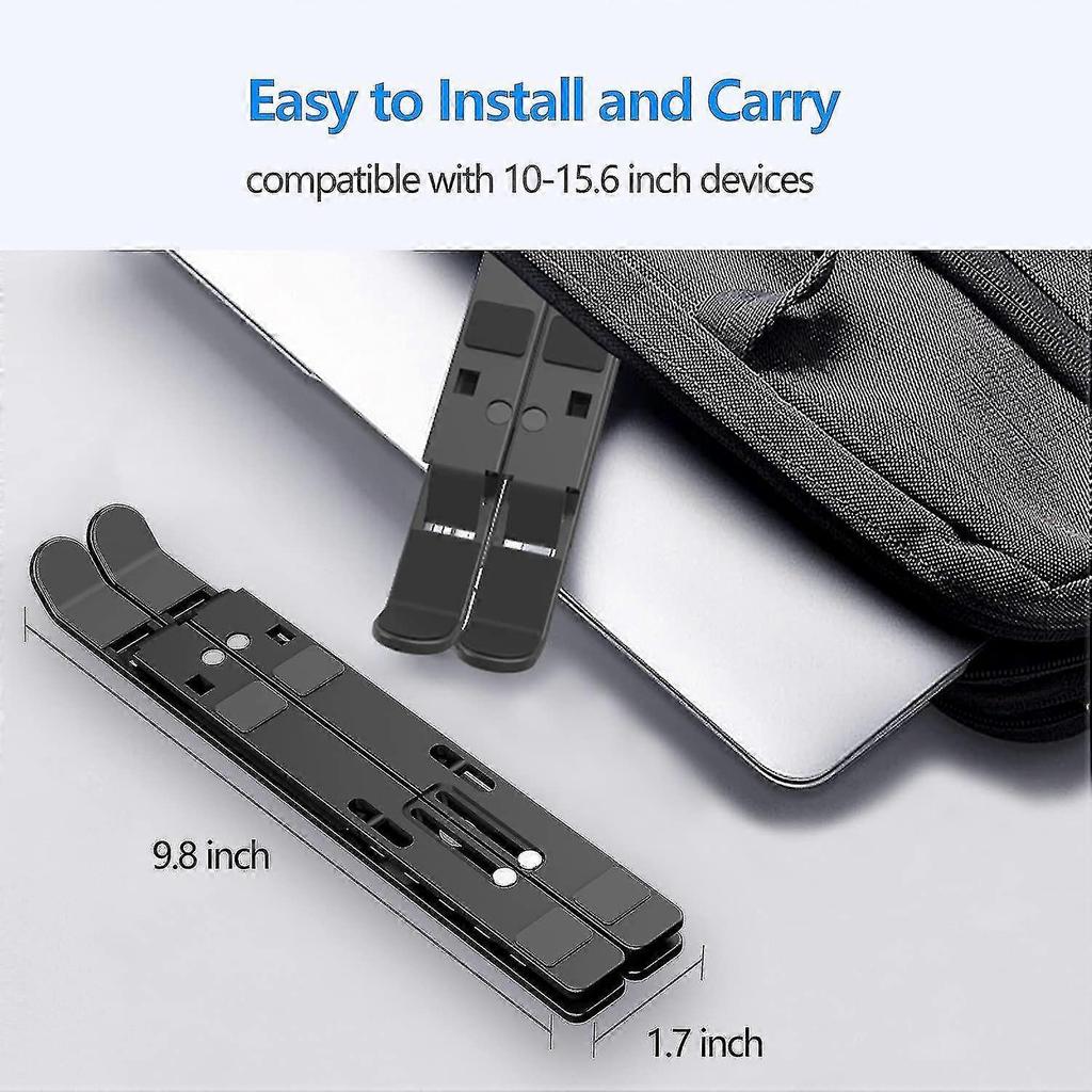 Adjustable Laptop Stand, Foldable Ventilated Cooling Notebook Stand For Macbook Pro/air, Hp, More 10-15.6laptops