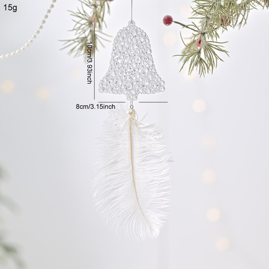 Decoration Pendant 1pc Christmas Decoration Feather Ornament Plastic Christmas Ornament For Indoor Use Gift-Giving