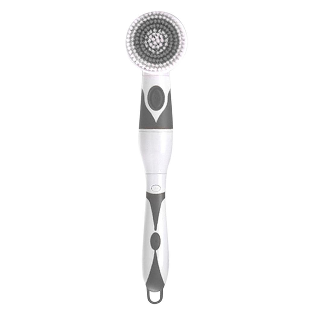 4 In 1 Waterproof Electric Bath Brush Multi Functional Body Cleansing Brush Back Massage Scrubber with 4 Brush Heads