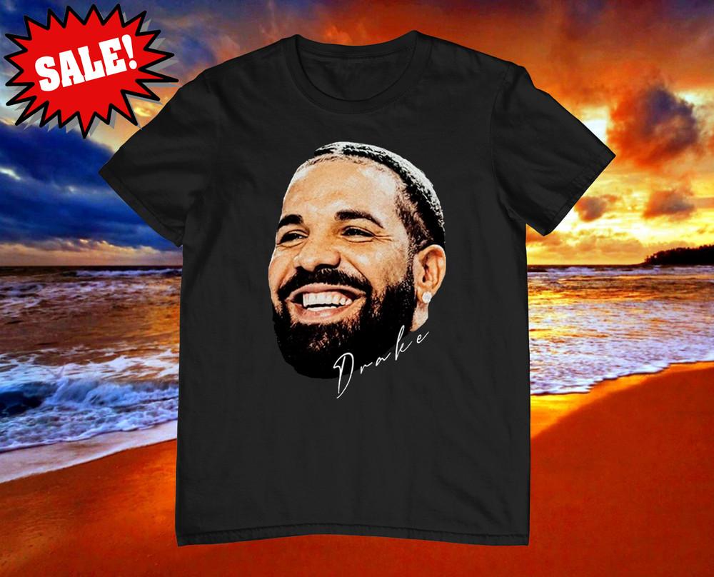 New Drake Signature T-Shirt Heavy Cotton Black Full Size Unisex TR617