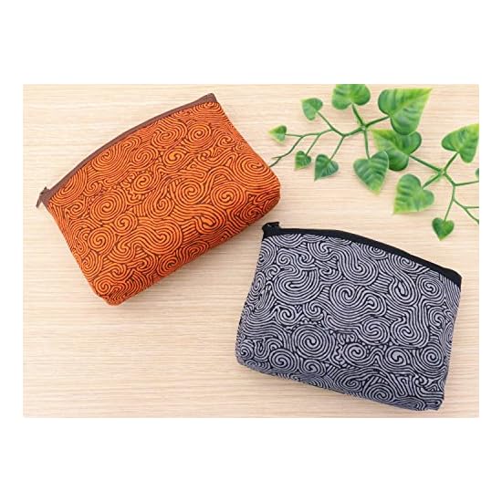 Kyoyu Pouch, Accessory Case, Makeup, Cosmetics, Made in Japan, Japanese Pattern, Jomon Arabesque, Gr