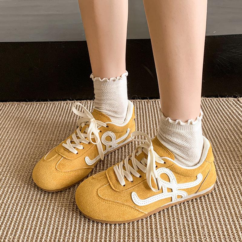 Retro Dexun shoes 2025 spring women's shoes new flat-soled Forrest Gump shoes sports shoes lightweight casual soft-soled single shoes