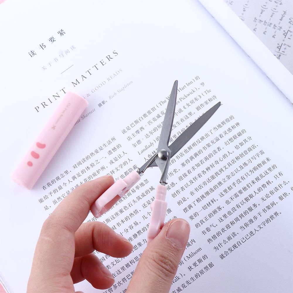 Portable Girl Gift Kawaii Novelty Stainless Steel Cat Paw Scissors Folding Design Hand Scissors