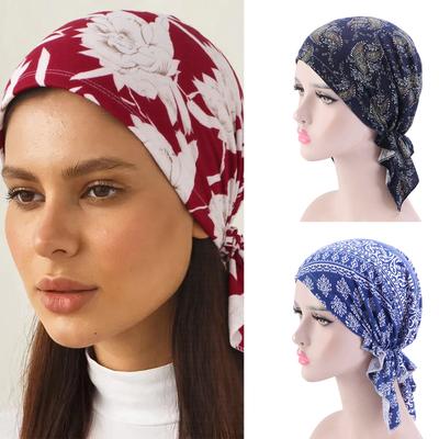 Breathable Cotton Chemo Beanie For Women Elastic Head Cover For Cancer Patients And Hair Loss
