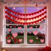 Valentinstagsdekoration, Hängende Herzen, Valentinstagsbanner, Hängende Valentinsgirlande, Valentinstagsdekorationen