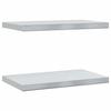 VidaXL Wall Shelves 2 Pcs 50x30x3 Cm Silver Stainless Steel, Floating Shelf, Wall Display Shelf, Panel 30285