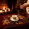 Decorazione Tavola Foglia Ricamata Sottopiatto Acero, Sottobicchiere Autunnale Sottopiatto, Thanksgiving Design Intagliato Tappetini Caffè Tappetino per Autunno Casa di Campagna Sala da Pranzo