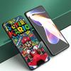 Game Super M-Mario Black Silicone Phone Case For Xiaomi Mi 9 SE 8 10T 11 12 13 Lite 9T 11T 12S 12T 13T 14 Pro 5G NE 11i 12X