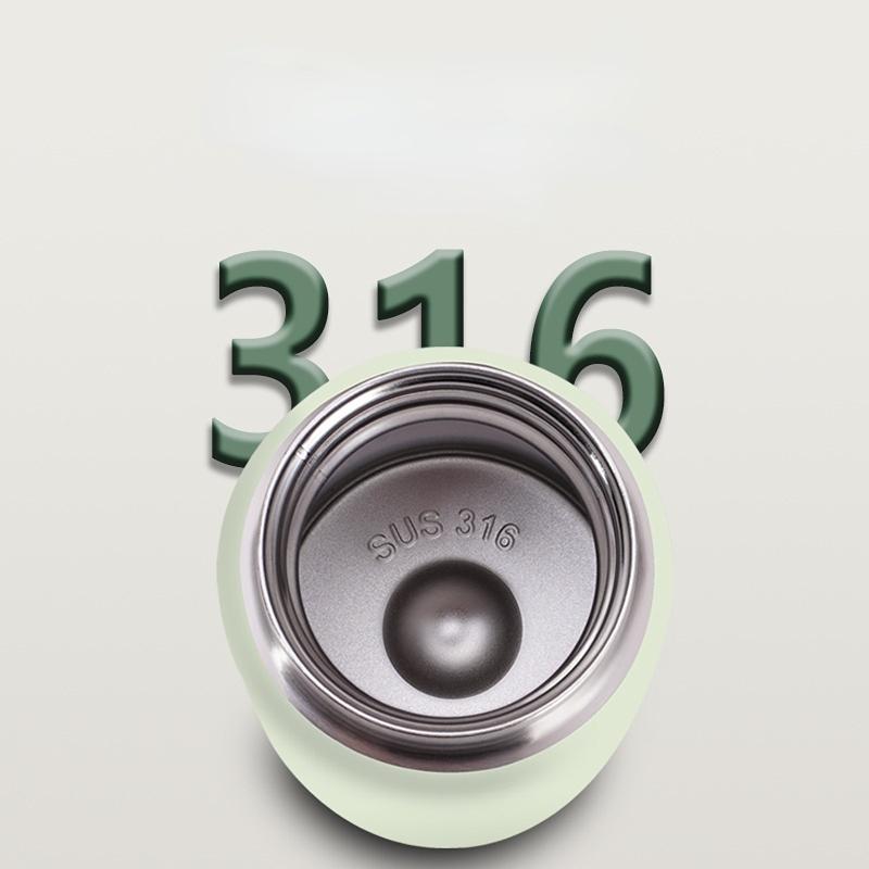 Portable Water Cup Thermos Cup 300ml Vacuum Flasks Portable Stainless Steel Thermos Cup Water Bottle Travel Tea Mug Office Thermos Cup