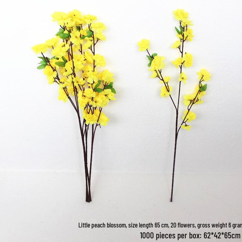 Шелковая ветка сакуры и персика, украшение для свадеб и дома - Подвесная или стоячая искусственная цветочная лоза