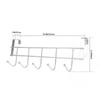 Stainless Steel Hook Cabinet Door Back Rack, Small Door Hooks, Room Clothing and Towel Storage Rack