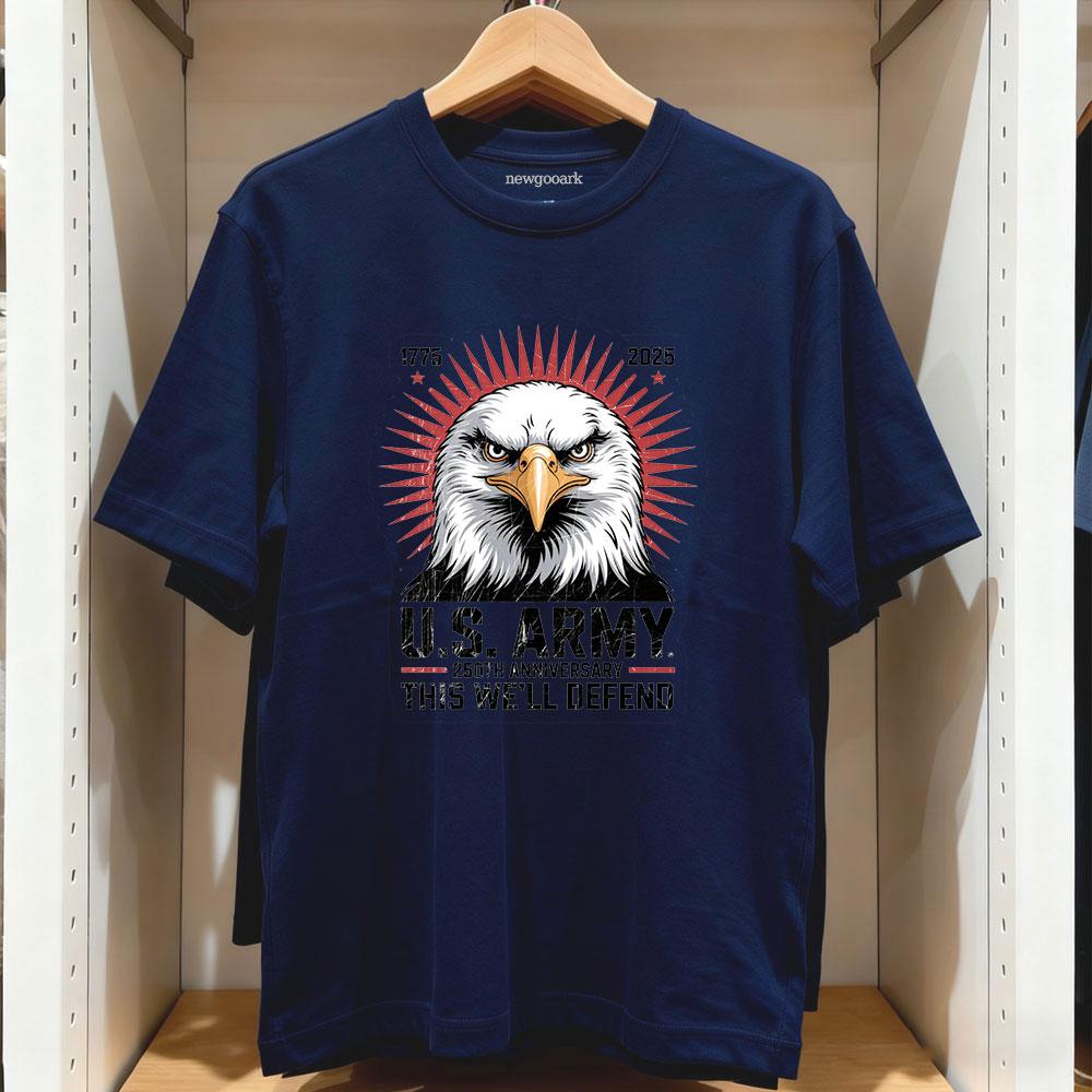

US Army 250th Anniversary 17752025 Patriotic Veteran Tribute t shirt Women Unisex Casual cotton graphic t shirts Creative 4XL