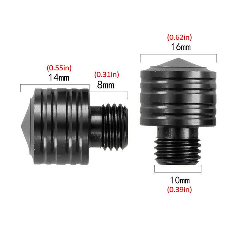Universal M10 Motorcycle Side Mirror Adapter Screw 2pcs Bike Rear View Mirror Adapter Clockwise Bolt Thread Changing Parts