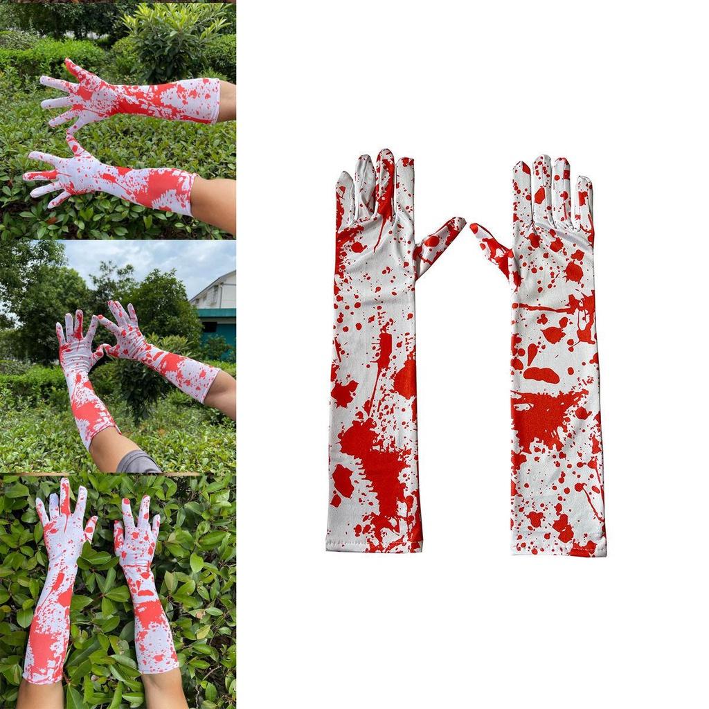 Cosplay Props Red Bloodstained Gloves For Escapism And Horror