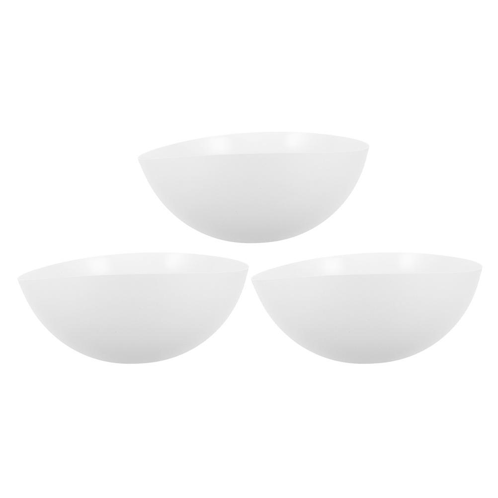 3pcs White Plastic Mushroom Lampshade Replacement Bowl Globe For Floor Lamp Pendant Ceiling Fan Wall Sconce Chandelier Light