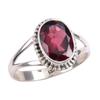Natural Garnet Gemstone Handmade 925 Solid Sterling Silver Gift Ring S.10 H5h07