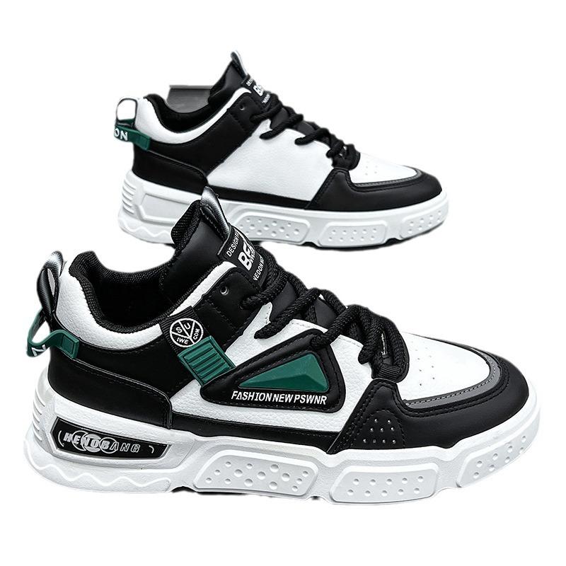 High Top Men's Shoes New Summer Thick-soled Casual Board Shoes Trendy Versatile Non Slip Men's Basketball Sports Trendy Shoes
