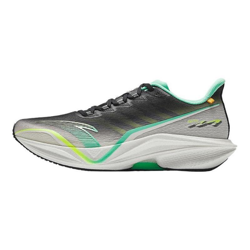 Anta Men MACH 5.0 Wide Nitro Tech Low Running Shoes Black White Green 112535593R-1 43